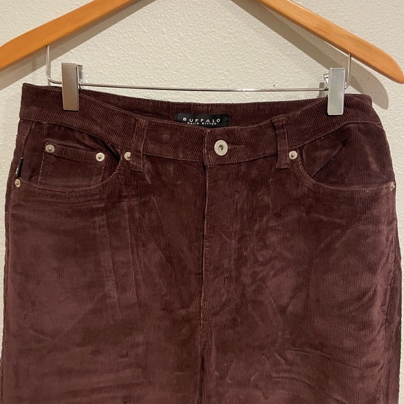 NWOT Buffalo David Bitton Brown Corduroy women’s flare pant. Size 32 - Picture 3 of 5